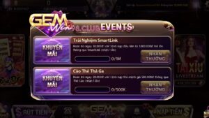 Những khuyến mãi tại cổng game GemWin