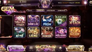 Sảnh game bài Gemwin siêu hấp dẫn